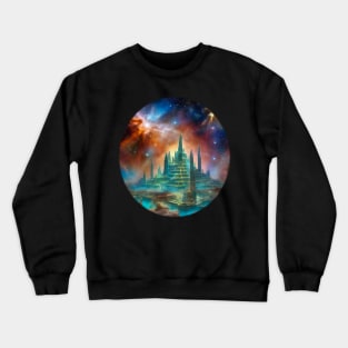 Magic castle in Xanadu Crewneck Sweatshirt